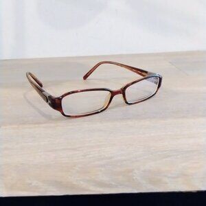 Bulova Turin Amber/Gunmetal Eyeglass Frames